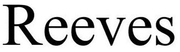 Trademark Logo REEVES