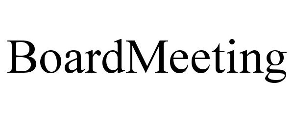 Trademark Logo BOARD MEETING