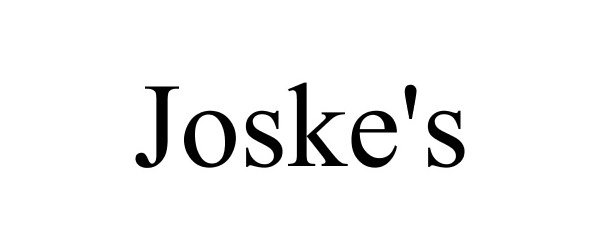 Trademark Logo JOSKE'S
