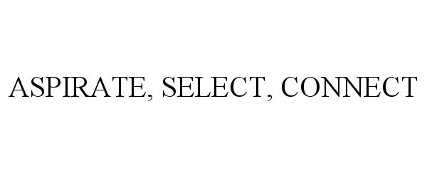  ASPIRATE, SELECT, CONNECT