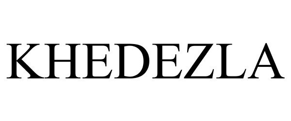 Trademark Logo KHEDEZLA