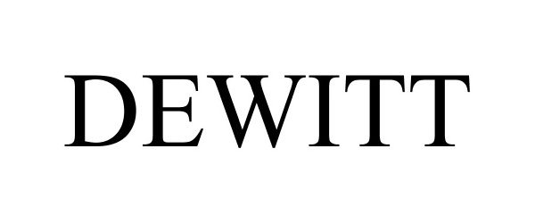 Trademark Logo DEWITT