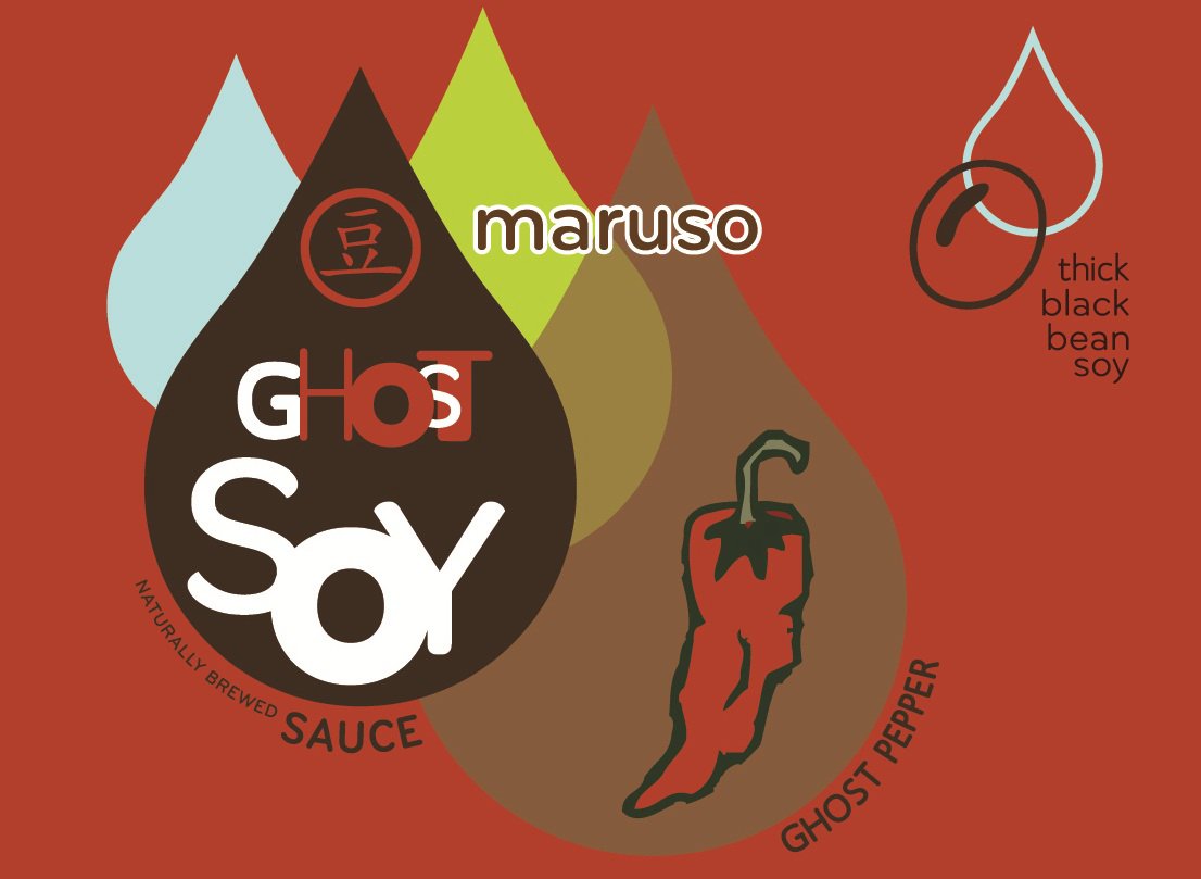 Trademark Logo MARUSO GHOST SOY NATURALLY BREWED SAUCE GHOST PEPPER THICK BLACK BEAN SOY