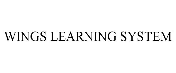  WINGS LEARNING SYSTEM