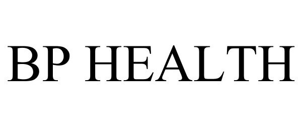 Trademark Logo BP HEALTH