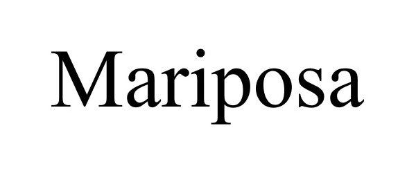 Trademark Logo MARIPOSA