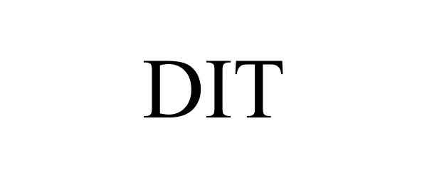 Trademark Logo DIT