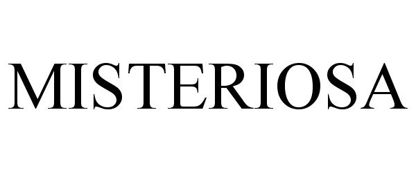 Trademark Logo MISTERIOSA