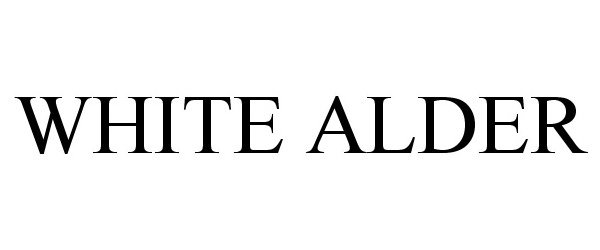Trademark Logo WHITE ALDER