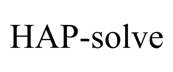 Trademark Logo HAP-SOLVE