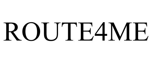 Trademark Logo ROUTE4ME
