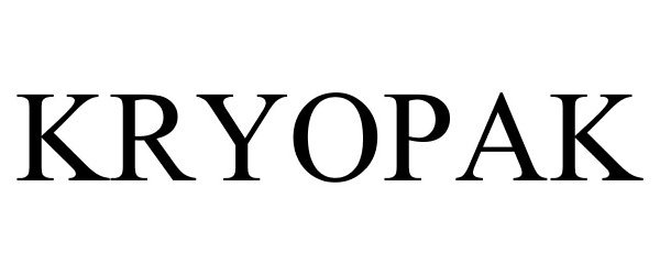 Trademark Logo KRYOPAK