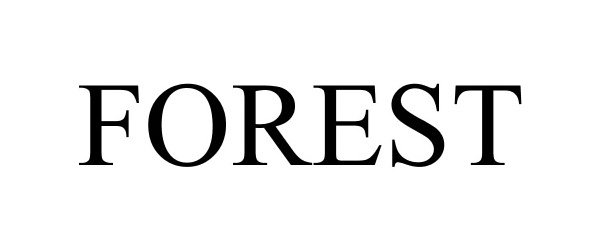 Trademark Logo FOREST