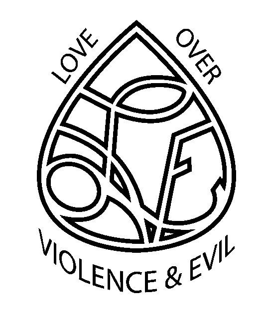 Trademark Logo LOVE OVER VIOLENCE &amp; EVIL LOVE