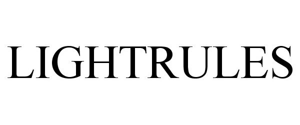 Trademark Logo LIGHTRULES