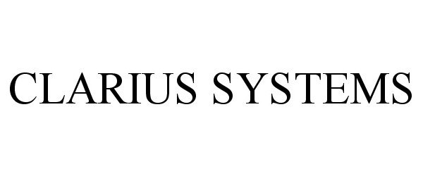  CLARIUS SYSTEMS