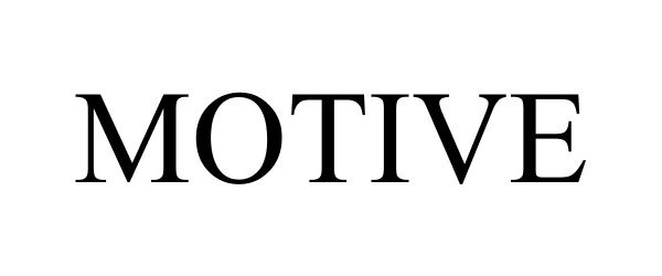 Trademark Logo MOTIVE