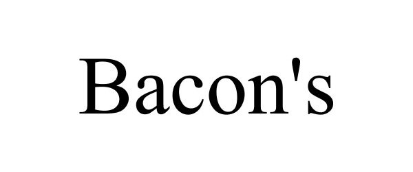 Trademark Logo BACON'S