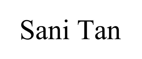 Trademark Logo SANI TAN