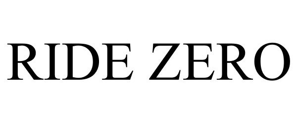  RIDE ZERO