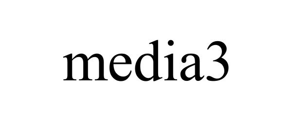 Trademark Logo MEDIA3