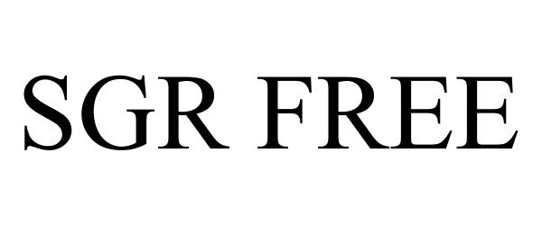 Trademark Logo SGR FREE