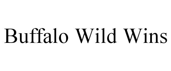 Trademark Logo BUFFALO WILD WINS