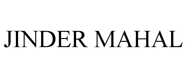 Trademark Logo JINDER MAHAL
