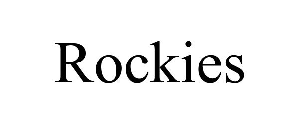 Trademark Logo ROCKIES