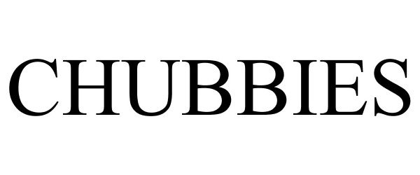 Trademark Logo CHUBBIES
