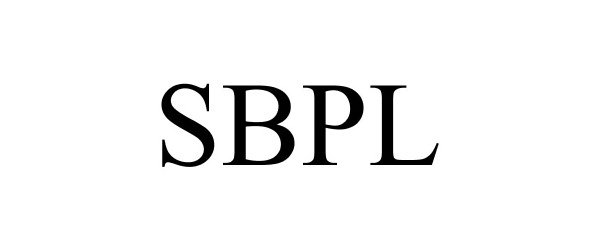 Trademark Logo SBPL
