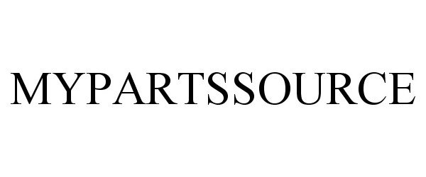 Trademark Logo MYPARTSSOURCE