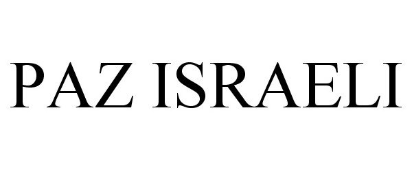  PAZ ISRAELI