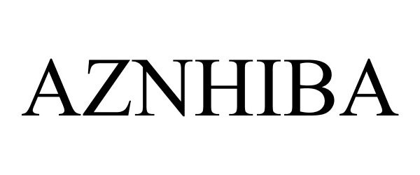Trademark Logo AZNHIBA