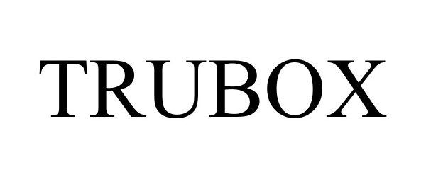 Trademark Logo TRUBOX