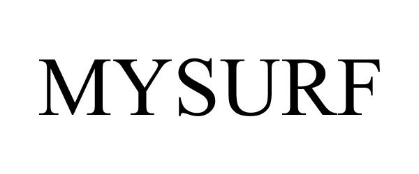 Trademark Logo MYSURF