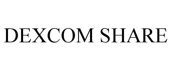 Trademark Logo DEXCOM SHARE