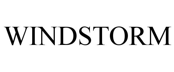 Trademark Logo WINDSTORM