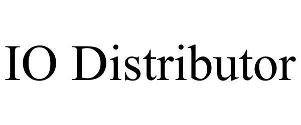 Trademark Logo IO DISTRIBUTOR