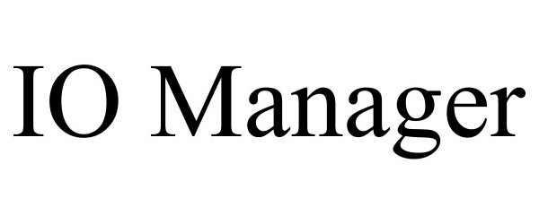 Trademark Logo IO MANAGER