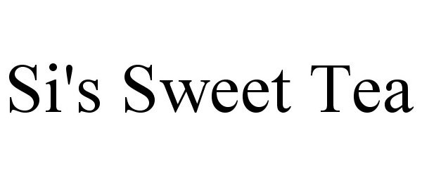 Trademark Logo SI'S SWEET TEA