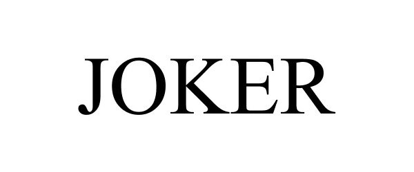 Trademark Logo JOKER