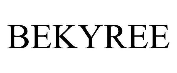 Trademark Logo BEKYREE
