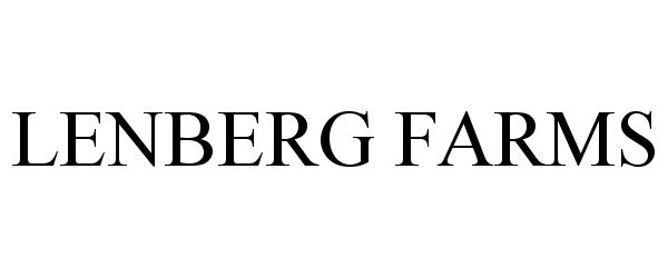 Trademark Logo LENBERG FARMS