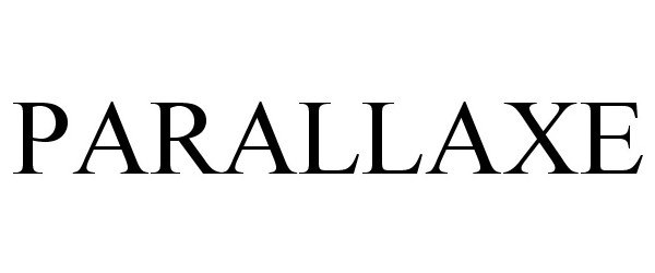 Trademark Logo PARALLAXE
