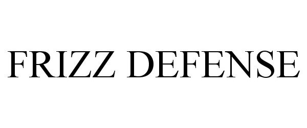 Trademark Logo FRIZZ DEFENSE