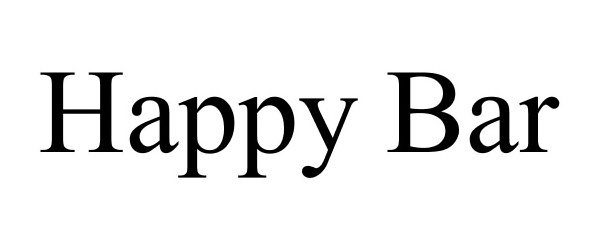 Trademark Logo HAPPY BAR