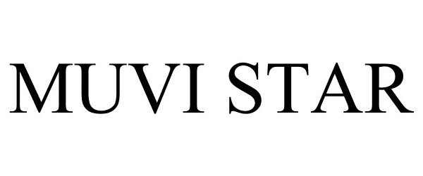 Trademark Logo MUVI STAR