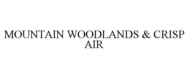 Trademark Logo MOUNTAIN WOODLANDS &amp; CRISP AIR