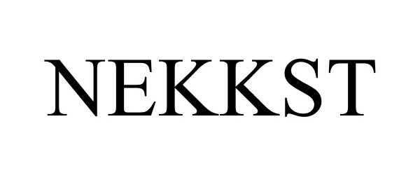 Trademark Logo NEKKST